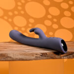 Evolved POPPIN GOOD TIME - Purple 20 cm USB Rechargeable Rabbit Vibrator - Image 5