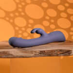 Evolved POPPIN GOOD TIME - Purple 20 cm USB Rechargeable Rabbit Vibrator - Image 6