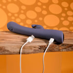 Evolved POPPIN GOOD TIME - Purple 20 cm USB Rechargeable Rabbit Vibrator - Image 9