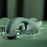 Evolved SPIRAL CHARM - Green 18 cm USB Rechargeable Rabbit Vibrator - Image 7