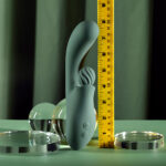 Evolved SPIRAL CHARM - Green 18 cm USB Rechargeable Rabbit Vibrator - Image 8