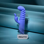 Evolved KNOCK KNOCK - Purple 22.9 cm USB Rechargeable Rabbit Vibrator with Flicking Head - Image 3