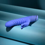 Evolved KNOCK KNOCK - Purple 22.9 cm USB Rechargeable Rabbit Vibrator with Flicking Head - Image 5