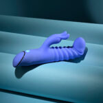 Evolved KNOCK KNOCK - Purple 22.9 cm USB Rechargeable Rabbit Vibrator with Flicking Head - Image 7