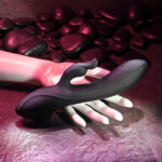 Evolved RABBIT HOLE - Black 21.2 cm USB Rechargeable Rabbit Vibrator - Image 2