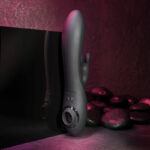 Evolved RABBIT HOLE - Black 21.2 cm USB Rechargeable Rabbit Vibrator - Image 4
