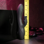 Evolved RABBIT HOLE - Black 21.2 cm USB Rechargeable Rabbit Vibrator - Image 7