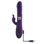 Evolved RASCALLY RABBIT - Purple 22.9 cm USB Rechargeable Rabbit Vibrator - Image 9