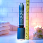 Evolved TOO HOT TO HANDLE - Black USB Rechargeable Thrusting Vibe with Stand - Image 5