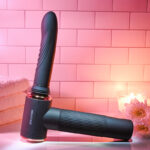 Evolved TOO HOT TO HANDLE - Black USB Rechargeable Thrusting Vibe with Stand - Image 6