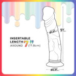 Jellido 18cm Dildo - Clear Coloured 18 cm Dildo - Image 3
