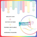 Jellido 18cm Dildo - Clear Coloured 18 cm Dildo - Image 4