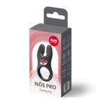 Fun Factory NOS PRO Black - Black USB-C Rechargeable Vibrating Cock Ring - Image 9