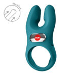 Fun Factory NOS PRO Bottle Green - Bottle Green USB-C Rechargeable Vibrating Cock Ring - Image 4
