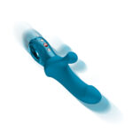 Fun Factory BI STRONIC CURVE Aquamarine - Aquamarine USB-C Rechargeable Thrusting Vibrator - Image 4
