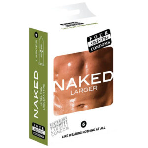 Four Seasons Naked Larger Fitting Condoms 6 Pack