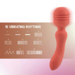 Xciter - Orange - Orange 16.5 cm USB Rechargeable Massage Wand - Image 4