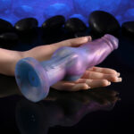 Gender X IMAGINARY FRIEND - Purple/Pink USB Rechargeable Vibrating Fantasy Dildo with Wireless Remote - Image 3