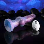 Gender X IMAGINARY FRIEND - Purple/Pink USB Rechargeable Vibrating Fantasy Dildo with Wireless Remote - Image 7