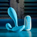 Gender X WEAR ME OUT - Blue 11.1 cm USB Rechargeable Wearable Vibrator with Wireless Remote - Image 3
