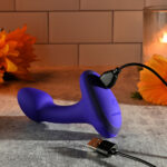 Gender X ANYBODYS PLUG - Blue 11.4 cm USB Rechargeable Vibrating Butt Plug - Image 9