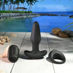Gender X TEAMWORK - Black USB Rechargeable Rimming Butt Plug & Vibrating Cock Ring - Image 3