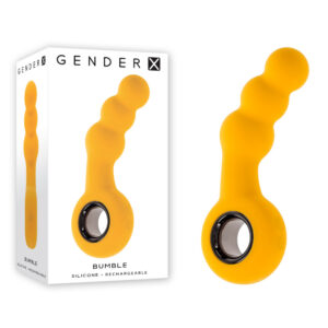 Gender X Bumble Vibrating Butt Plug, Yellow