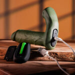 Gender X THE HUNK - Green 15.2 cm USB Rechargeable Thrusting Vibrator with Remote - Image 8