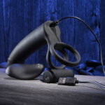 Gender X FULL SWING - Black USB Rechargeable Vibrating Cock Ring with Double Penetrator Dildo - Image 9