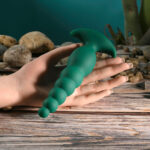 Gender X THE RATTLER - Green 17 cm USB Rechargeable Vibrating and Twirling Anal Plug - Image 3