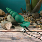 Gender X THE RATTLER - Green 17 cm USB Rechargeable Vibrating and Twirling Anal Plug - Image 9