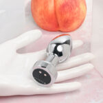 Gender X ROCKIN' METAL PLUG - Metallic 9.3 cm USB Rechargeable Butt Plug - Image 3