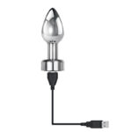 Gender X ROCKIN' METAL PLUG - Metallic 9.3 cm USB Rechargeable Butt Plug - Image 9