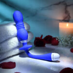 Gender X PLAY BALL - Blue 25 cm USB Rechargeable Thrusting & Vibrating Orbs - Image 5