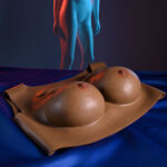 Gender X UNDERGARMENTS - PLATE C-CUP - Dark - Brown Wearable Breasts - C-Cup Size - Image 3