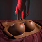 Gender X UNDERGARMENTS - PLATE D-CUP - Dark - Brown Wearable Breasts - D-Cup Size - Image 2