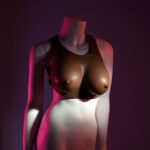 Gender X UNDERGARMENTS - PLATE D-CUP - Dark - Brown Wearable Breasts - D-Cup Size - Image 5