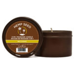 Hemp Seed 3-In-1 Massage Candle - Nag Champa (East Indian Incense) Scented - 170 g