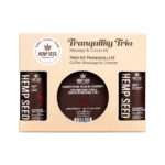 Hemp Seed Tranquility Trio - Kashmir Musk - Kashmir Musk Scented Massage & Caress Kit - 3 Piece Kit