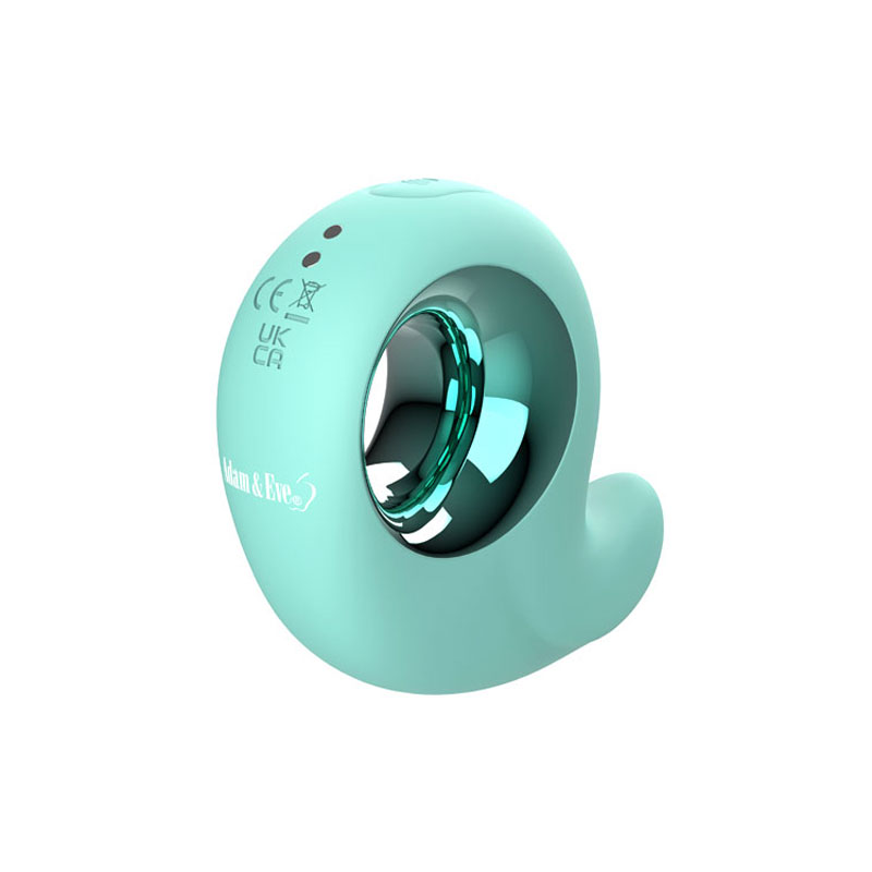 Adam & Eve CURVY CUTIE PLEASURE COMBO - Teal USB Rechargeable Tapping Stimulator - Image 3