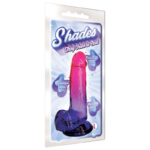 Shades 8'' Jelly TPR Dong - Plum 20.3 cm Dong - Image 2