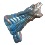 Alien Nation - Gila - Blue/Gold 14 cm Penis Sheath - Image 2