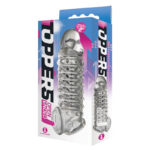 The 9's Toppers Open Ended - Clear Penis Extension Sleeve - Image 2
