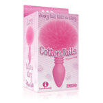The 9's Cottontails, Ribbed Pink - Pink Butt Plug with Bunny Tail - Image 3