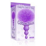 The 9's Cottontails, Beaded, Purple - Purple Butt Plug with Bunny Tail - Image 3