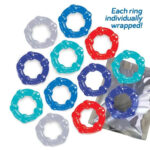 Baller's Dozen - Beaded - Individually Wrapped Cock Rings - Pack of 12 - Image 2