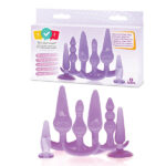 Try-Curious Anal Plug Kit - Purple Anal Kit - Set of 6