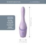 JimmyJane Hello Bang - Purple 27 cm USB Rechargeable Warming & Thrusting Vibrator - Image 3