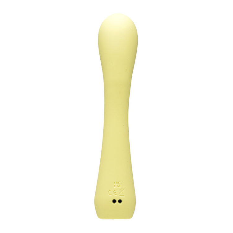 Adam & Eve GROOVY GLOW-UPS Bendie - Yellow 18.4 cm USB Rechargeable G-Spot Vibrator - Image 3