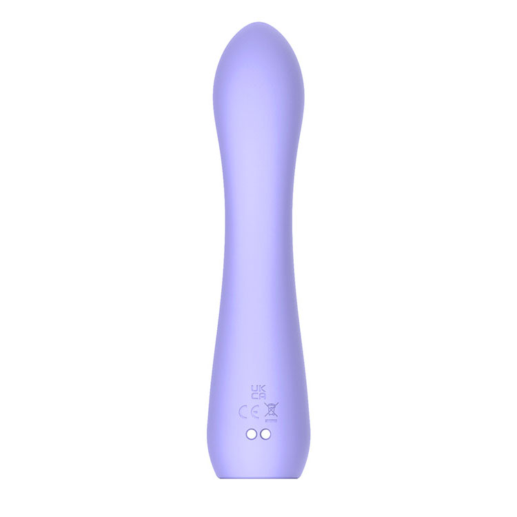 Adam & Eve GROOVY GLOW-UPS Wavie - Purple 16.5 cm USB Rechargeable Rabbit Vibrator - Image 4